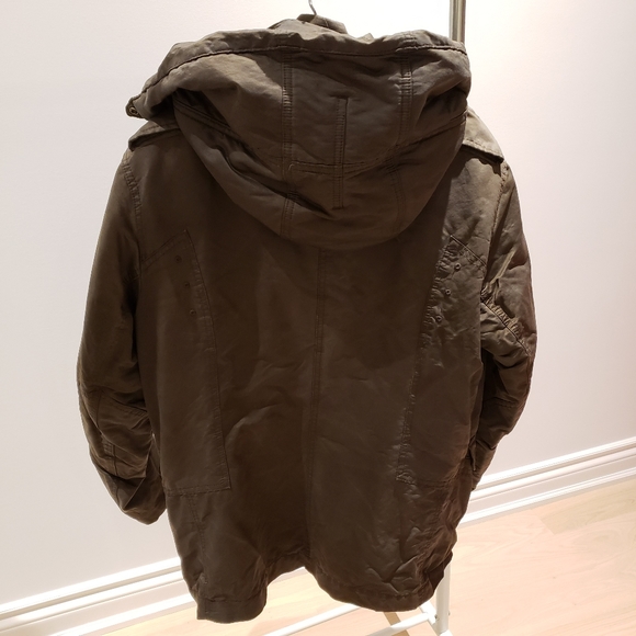 Men's Hugo Boss Brown Coat with Removable Inner Vest - Size 38R - Picture 2 of 10